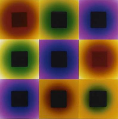 2006 color photograms 100 x 100 cm